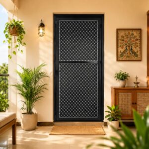 Aluminium mosquito mesh door